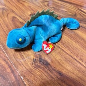 Ty Blue Chameleon Plush Toy